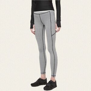 lululemon athletica Black & White Micro-Pattern Leggings